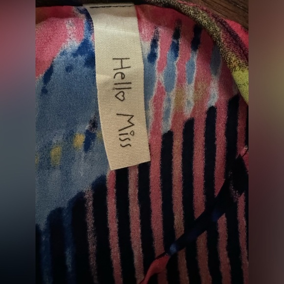 Hello Miss Multi Color Bodysuit! Size Large Made is the US NWOT - Picture 5 of 9
